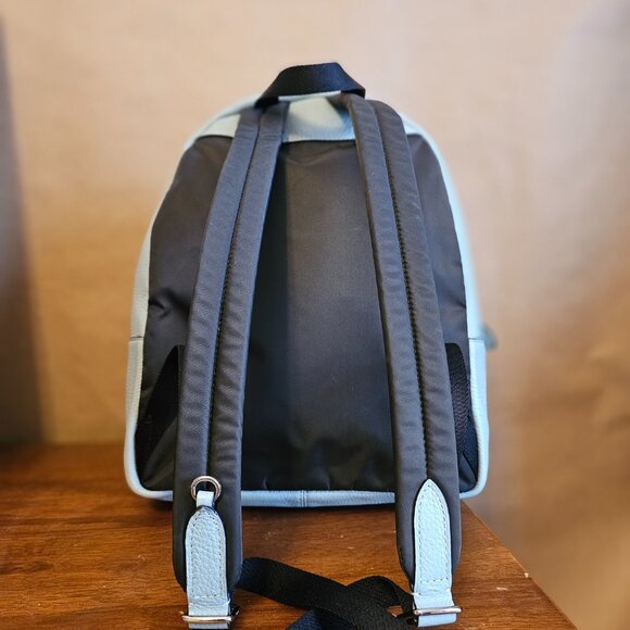 COACH Pebbled Leather Medium Charlie Backpack - Light blue - Picture 4 of 5